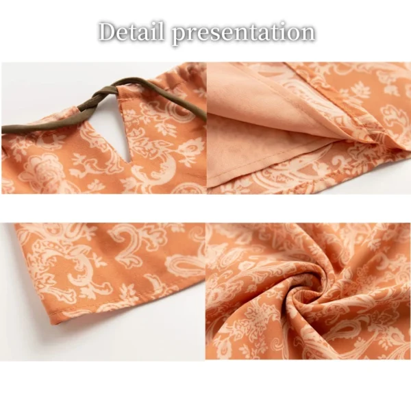 Women’s Pink Floral Spaghetti Strap Mini Dress Y2K Aesthetic Summer - Image 5