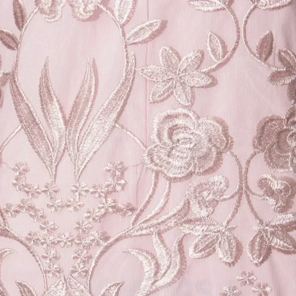 Pink Floral Dress: Plus Size Lace Bodycon Wedding Guest Midi - Image 6